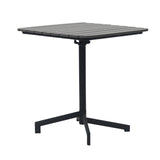 Kalmar Outdoor Table in Dark Gray with Column and Base in Black 90794-DKGRY EuroStyle