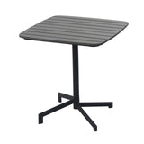 Kalmar Outdoor Table in Dark Gray with Column and Base in Black 90794-DKGRY EuroStyle