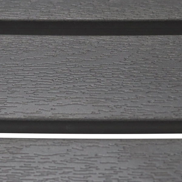 Kalmar Outdoor Table in Dark Gray with Column and Base in Black 90794-DKGRY EuroStyle