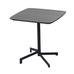 EuroStyle Kalmar Outdoor Folding Table Cast Aluminum and Steel Frame for Cafe Patio Spaces Dark Gray 90794-DKGRY