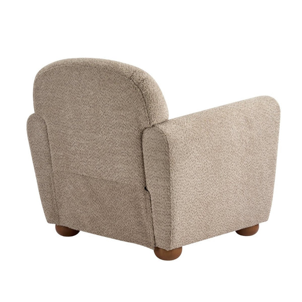 English Elm Rapallo Upholstered Accent Chair Plush Seat Modern Frame for Living Room or Entryway Light Brown N776P381488L