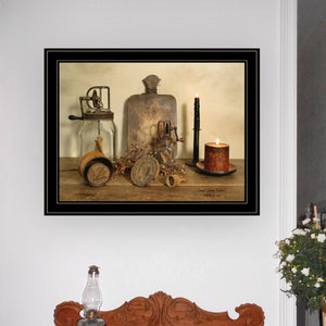 English Elm "sweet Cream Butter" Billy Jacobs Framed Wall Art Pastoral Print for Farmhouse Decor B06785193