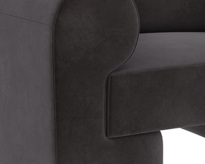 Sunpan Ionic Armchair - Contemporary Elegance with Luxurious Upholstery for Ultimate Comfort and Style Meg Ash