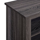 English Elm Walker Edison - Modern Transitional Wood 70" Fireplace Tv Stand For 80" Tvs With 2 Shelves - Charcoal