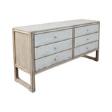 Lilys Peking Ming Sideboard With 6 Drawers Antique Off White 9080-W