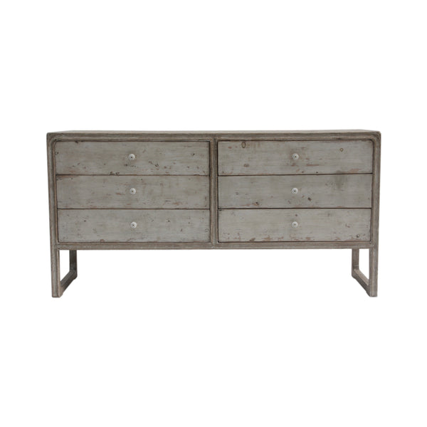 Lilys Peking Ming Sideboard With 6 Drawers Antique Off White 9080-W