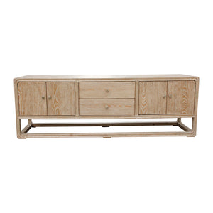 Lilys Peking Ming Media Console With Drawers Weathered White Wash-12.5% Discount 9083-WS