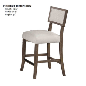 English Elm Contemporary Northall Arm Chair with Sleek Upholstery and Minimalist Profile for Modern Dining Spaces Dark Walnut,Light Gray 22 L x 42 W x 14 H B2741P406759