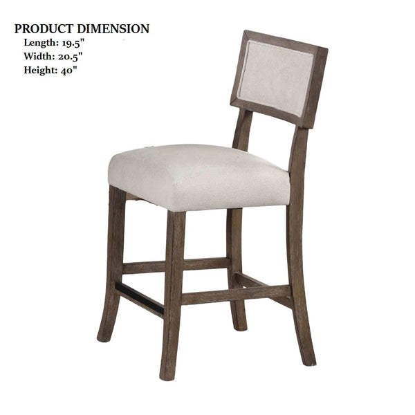 English Elm Contemporary Northall Arm Chair with Sleek Upholstery and Minimalist Profile for Modern Dining Spaces Dark Walnut,Light Gray 22 L x 42 W x 14 H B2741P406759