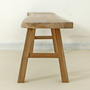 Lilys 65" Live Edge Walnut Wood Bench Natural(Size And Color Vary) 9086-NA
