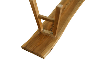 Lilys 65" Live Edge Walnut Wood Bench Natural(Size And Color Vary) 9086-NA