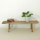 Lilys 65" Live Edge Walnut Wood Bench Natural(Size And Color Vary) 9086-NA