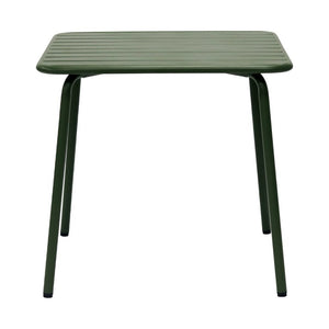 EuroStyle Rosco Outdoor Round Dining Table Powder Coated Steel Frame for Patio or Terrace Dark Green 90861-DKGRN