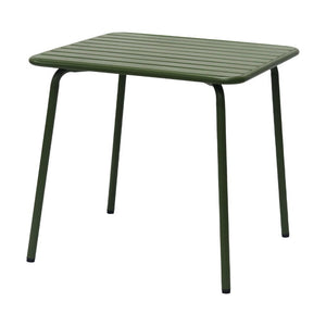 EuroStyle Rosco Outdoor Round Dining Table Powder Coated Steel Frame for Patio or Terrace Dark Green 90861-DKGRN