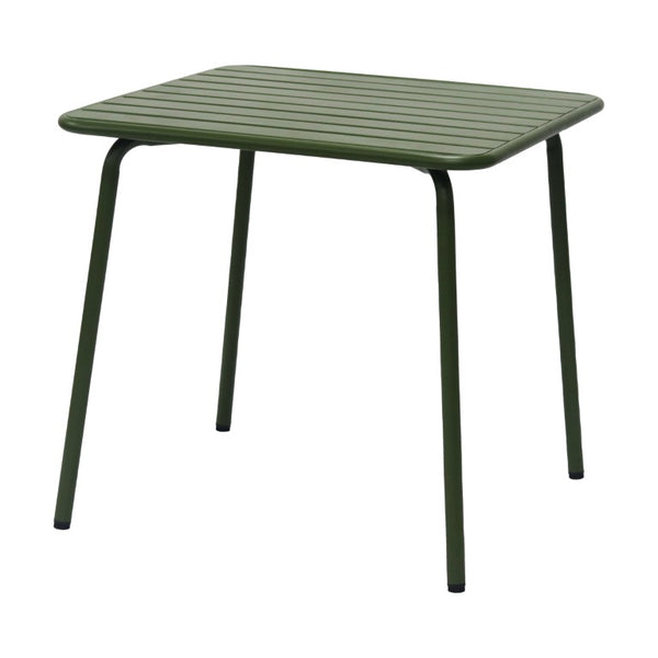 EuroStyle Rosco Outdoor Round Dining Table Powder Coated Steel Frame for Patio or Terrace Dark Green 90861-DKGRN