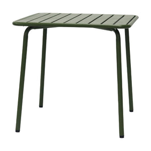 EuroStyle Rosco Outdoor Round Dining Table Powder Coated Steel Frame for Patio or Terrace Dark Green 90861-DKGRN