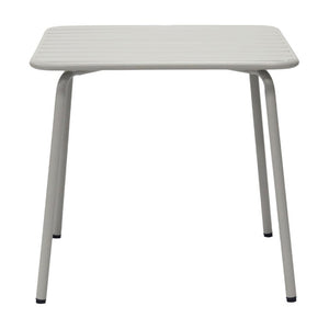 EuroStyle Rosco Outdoor Round Dining Table Powder Coated Steel Frame for Patio or Terrace Oyster Gray 90861-OYSGRY