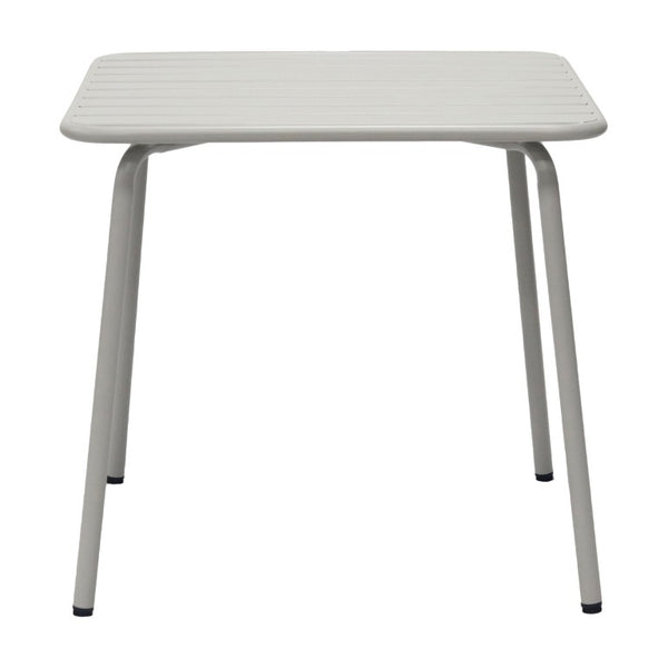 EuroStyle Rosco Outdoor Round Dining Table Powder Coated Steel Frame for Patio or Terrace Oyster Gray 90861-OYSGRY