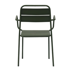 Rosco Outdoor Armchair in Dark Green - Set of 2 90865-DKGRN EuroStyle