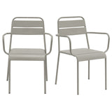 Rosco Outdoor Armchair in Oyster Gray - Set of 2 90865-OYSGRY EuroStyle