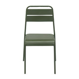 Rosco Outdoor Side Chair in Dark Green - Set of 2 90867-DKGRN EuroStyle