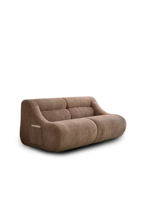 English Elm Shoes Chenille Memory Foam Loveseat Deep Seat Sofa for Apartments and Small Living Rooms Brown W668P381958