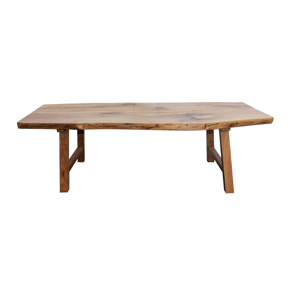 Lilys 60" Live Edge Walnut Wood Coffee Table Natural(Size And Color Vary) 9087