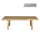 Lilys 60" Live Edge Walnut Wood Coffee Table Natural(Size And Color Vary) 9087