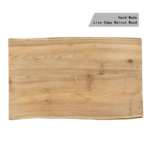 Lilys 60" Live Edge Walnut Wood Coffee Table Natural(Size And Color Vary) 9087