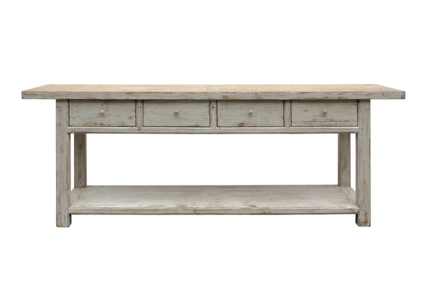 Lilys Amalfi Two Tones Console Table With 4 Drawers 9088-L