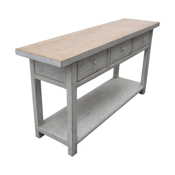 Lilys Amalfi Two Tones Console Table With 3 Drawers 9088