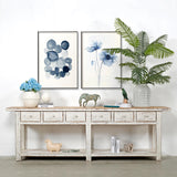 Lilys Amalfi Two Tones Console Table With 6 Drawers 110X19X35H Make To Order Eta 3-6 Month 9088-XL