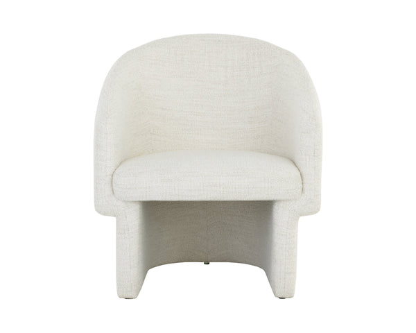 Sunpan Lauryn Lounge Chair - Contemporary Barrelback Design for Modern Living Spaces and Stylish Comfort Merino Pearl