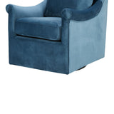 Madison Park Deanna Transitional Upholstered Swivel Accent Chair MP103-0243 Blue