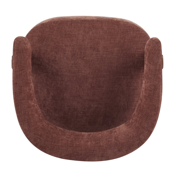 English Elm Christopher Knight Home® - accent Arm Chair with Bent Wood Legs and Plush Upholstery, Modern Minimalist Comfort & Stability Coral,Walnut 29 L x 27.75 W x 21 H N776P368458R