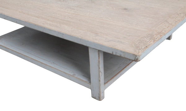Lilys Song Coffee Table With Shelf Antique Off White 9090-W