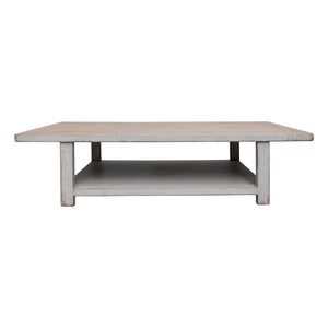 Lilys Song Coffee Table With Shelf Antique Off White Small 55X32 9090W-S