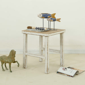 Lilys Song Side Table Antique Off White 9091-W