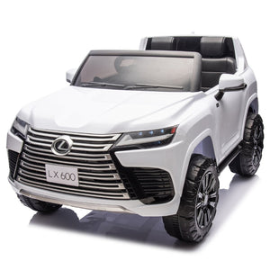 English Elm Licensed Lexus Lx600 24v Two Seater Kids Ride on Suv with Remote and Suspension White W1578P339060