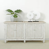 Lilys Amalfi Two Tones Sideboard With 4 Rattan Doors 9092-W