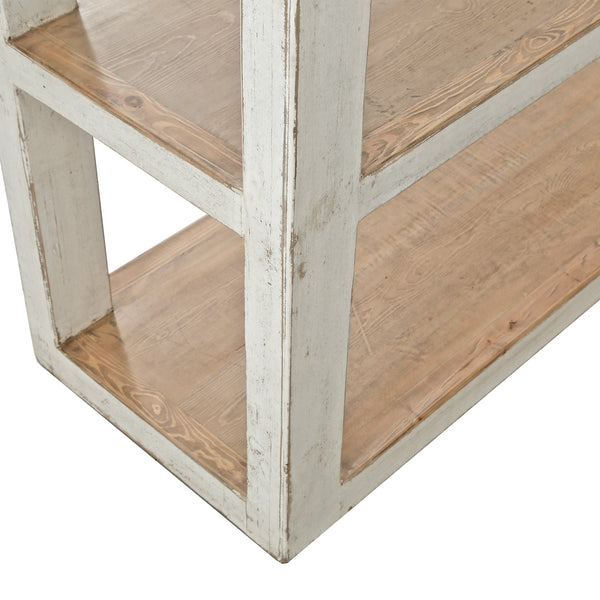 Lilys Amalfi Two Tones Grand Frame Pinewood Shelf  Antique Off White 9093-W
