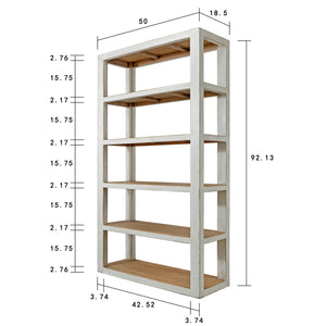 Lilys Amalfi Two Tones Grand Frame Pinewood Shelf  Antique Off White 9093-W