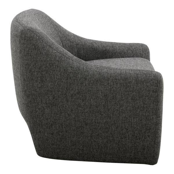 English Elm Kenzie Sculptural Accent Chair Woven Polyester Upholstery for Modern Living Rooms B2769P504213