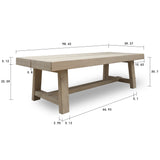 Lilys Capri Heritage Dining Table 98X39X31H 9095-S