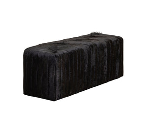 Olivia + Quinn Bryant Bench Ottoman 9095_HAIRONHIDEBLACK Hair on Hide Solid Black