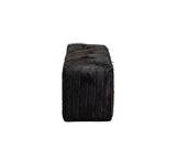 Olivia + Quinn Bryant Bench Ottoman 9095_HAIRONHIDEBLACK Hair on Hide Solid Black