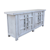 Lilys Amalfi Patrician Two Tones Sideboard Distressed White 91X19X37 9096-W