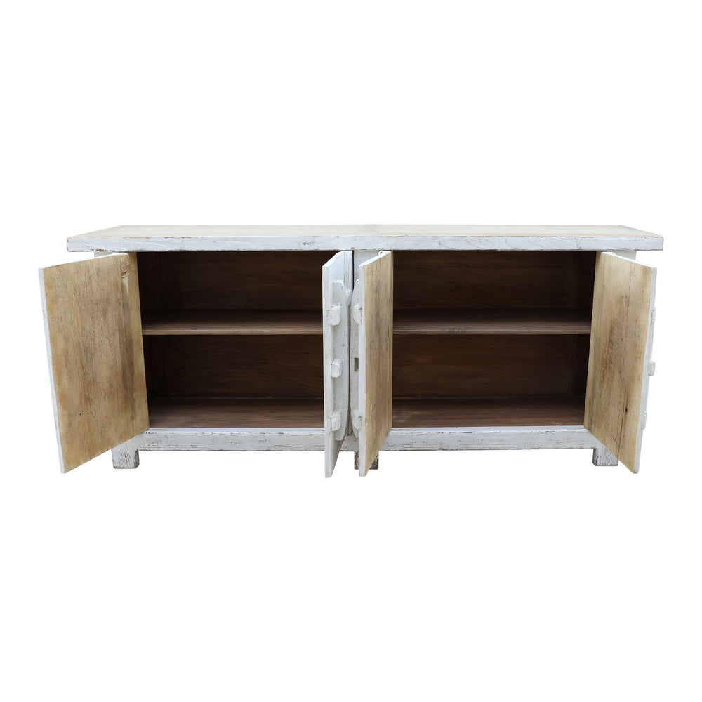 Lilys Amalfi Patrician Two Tones Sideboard Distressed White 91X19X37 9096-W