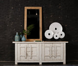 Lilys Amalfi Patrician Two Tones Sideboard Distressed White 91X19X37 9096-W