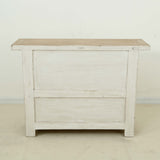 Lilys Amalfi Patrician Two Tones Cabinet Distressed White 51X16X37H 9096-S